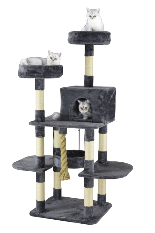 Go Pet Club F827 61.5 in. Jungle Rope Cat Tree with Sisal Covered Post