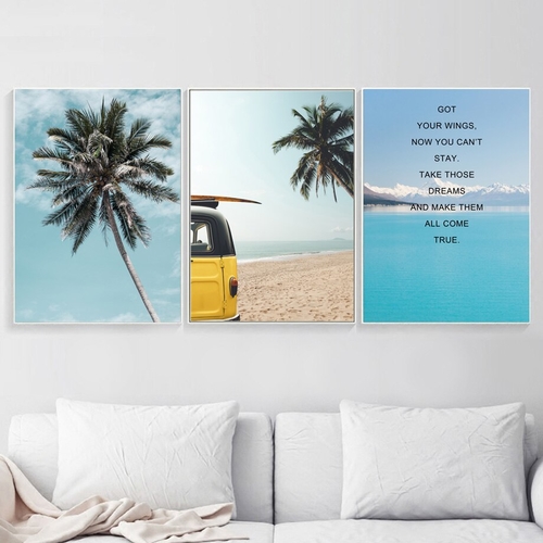 Palm Tree Sea Beach Motivational Quotes