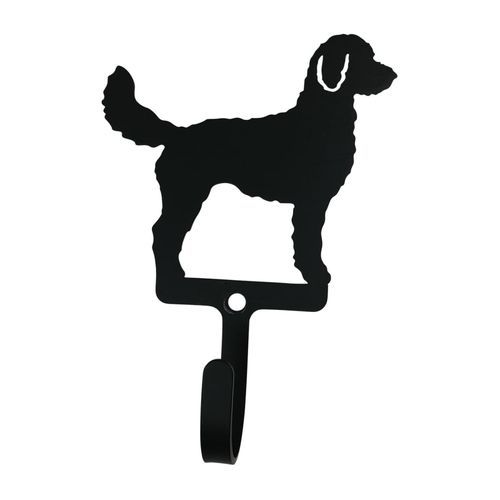 Wrought Iron Doodle Dog Wall Hook Decorative Small
