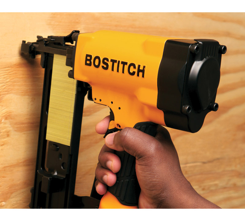 Bostitch 2613487 Pneumatic 16 Gauge Construction Stapler Kit, Yell