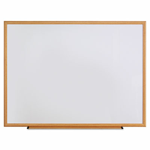 Universal 43618 Dry Erase Board- Melamine- 48 x 36- Oak Frame