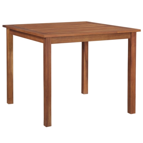 Garden Table 35.4"x35.4"x29.1" Solid Acacia Wood
