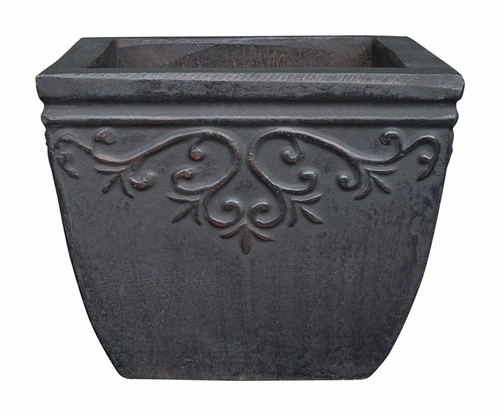 Southern Patio 7626401 6.69 x 8.27 in. Gray Ceramic Lylah Planter