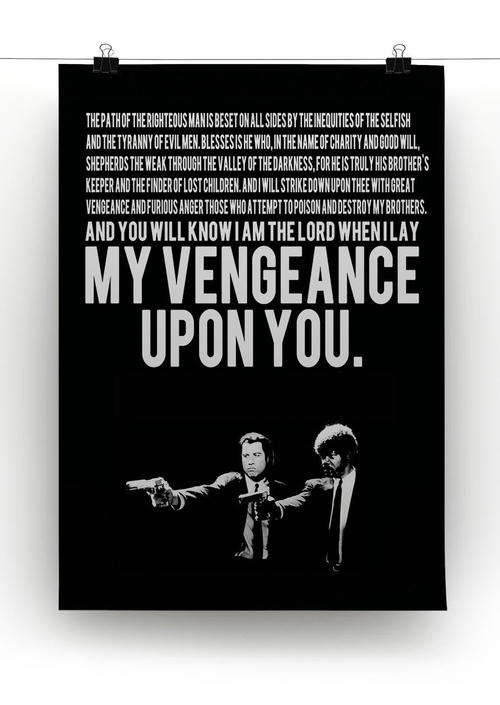 Pulp Fiction Quote Canvas Print or Poster