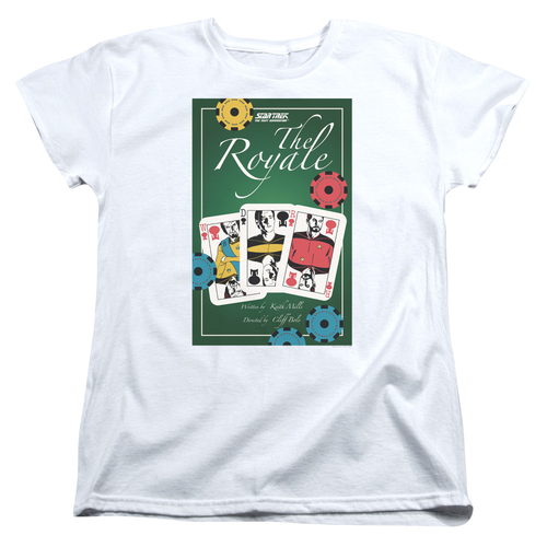 Trevco CBS2054-WT-2 Star Trek & TNG Season 2 Episode 12 Womens Short S