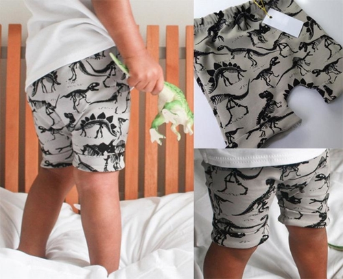 Toddler Baby Boy Dinosaurs Print Elasticity