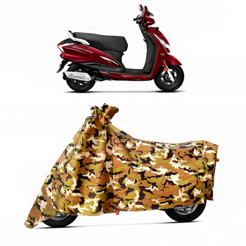 AUTOUNIKO 100% Waterproof & Dustproof Jungle Print Bike/Scooty Cover