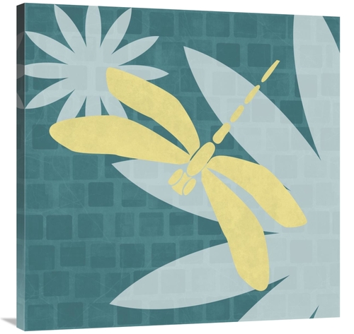 Global Gallery GCS-454899-3636-142 36 x 36 in. Bright Bugs - Dragonfly