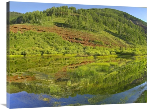 Global Gallery GCS-396819-3040-142 30 x 40 in. Rico Mountains Reflecte
