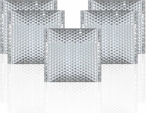 Silver Bubble Mailers Pack of 10 Bubble Poly Mailers 10 x 10.5 Thermal