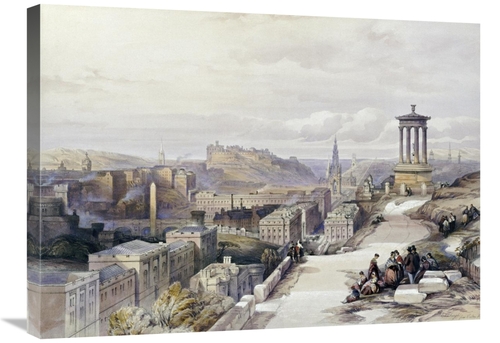 Global Gallery GCS-267436-30-142 30 in. A View of Edinburgh Art Print 