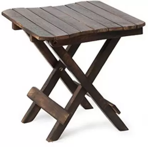 Decorasia stool  Wood Coffee Table Stool (Brown, Pre-assembled)