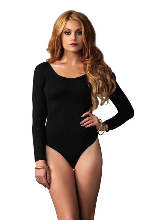 Opaque Bodysuit - One Size - Black