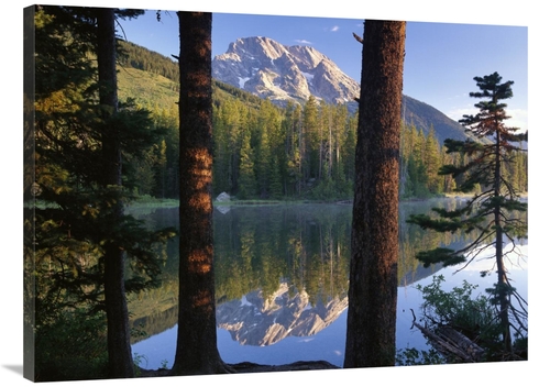 Global Gallery GCS-452010-3040-142 30 x 40 in. Mt Moran Reflected in S