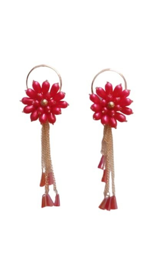 Fashion Earrings for Woman & Girls (Red)