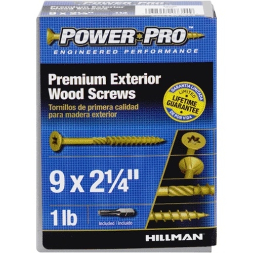 Hillman 5000524 No. 9 x 2.25 in. Star Flat Head Ceramic Coated Steel D