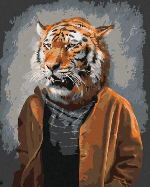 Paint by Numbers - TIGER IN CLOTHES