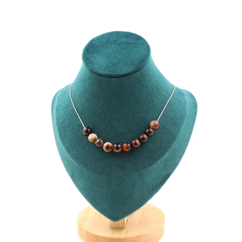 Dream Agate 10 beads 8 mm necklace.