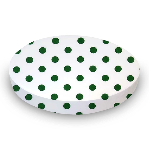 SheetWorld Fitted Round Crib Sheet - 100% Cotton Woven - Hunter Green