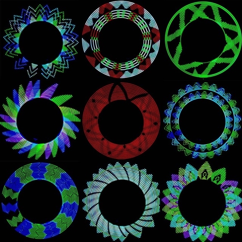 14LED 28 Pattern Cycling Bicycle Wheel Light USB