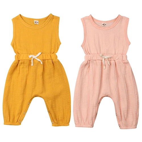 Baby Summer Solid One piece Romper Newborn Infant
