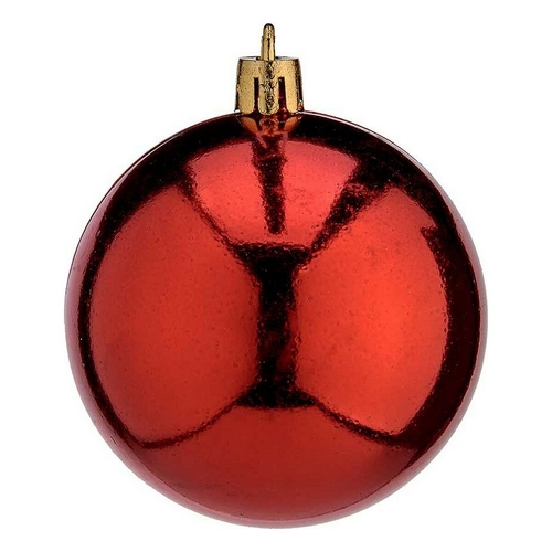 Christmas Baubles Ø 7 cm 12 Units Red Plastic