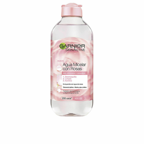 Make Up Remover Micellar Water Garnier Skinactive Agua Rosas Rose