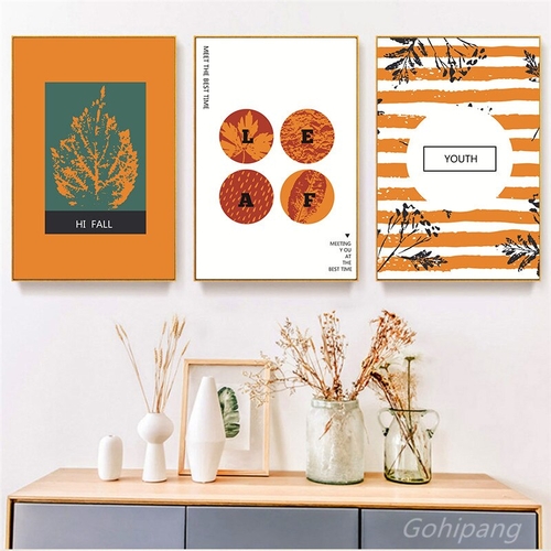 Chinese Abstract Leaves Letter Home Decor