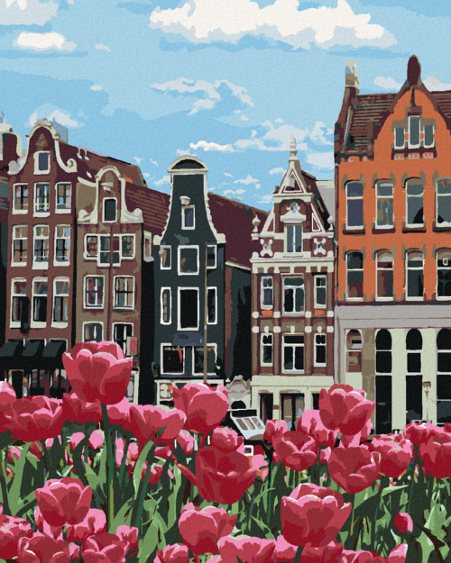 Paint by Numbers - TULIPS IN AMSTERDAM II