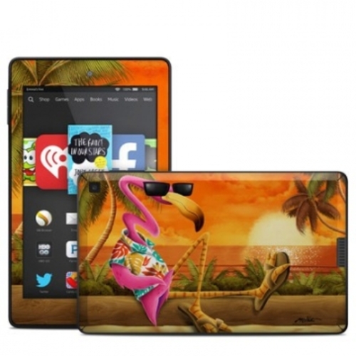 DecalGirl AKF6-SFLAMINGO Amazon Kindle Fire HD 6in Skin - Sunset Flami