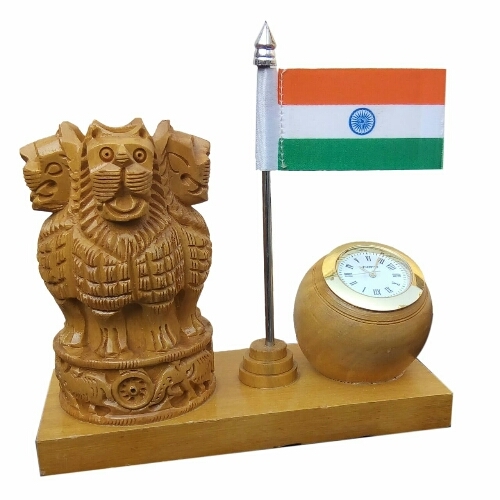 Wooden Ashoka pen holder