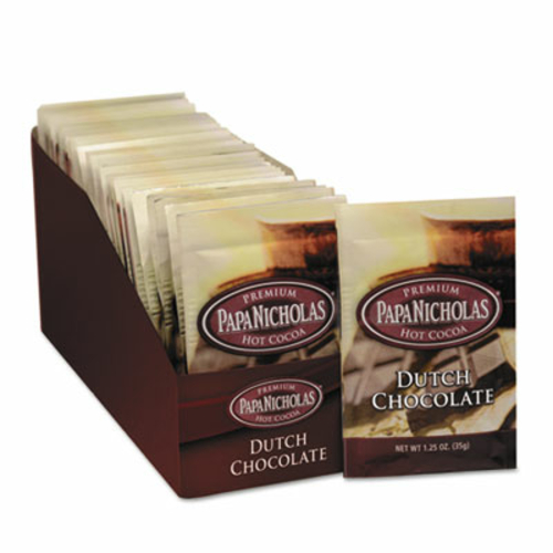 Papanicholas Coffee 79224 Premium Hot Cocoa  Dutch Chocolate  24-CT