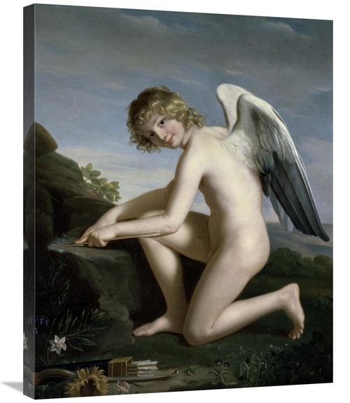 Global Gallery GCS-282352-30-142 30 in. Cupid Sharpening His Arrows Ar