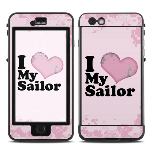 DecalGirl LNI6-ILSAILOR Lifeproof iPhone 6 Plus Nuud Case Skin - I Lov