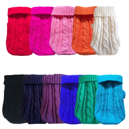 Dog Sweater Pet Cat Clothes For Small Dogs