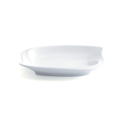 Plate Quid Gastro Fun Small White Ceramic 15,5 x 10 cm (12 Units)