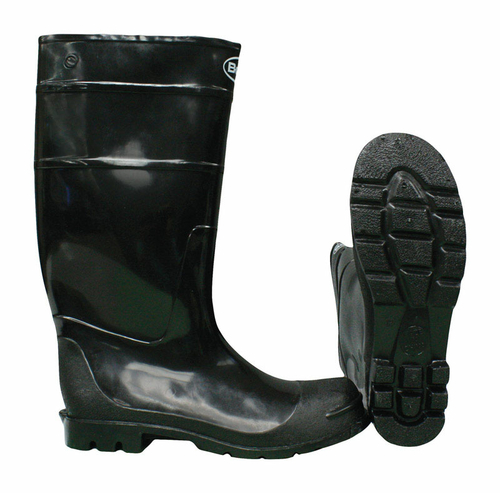 Boss 8008679 Black PVC Unisex Rain Boots, Size 9