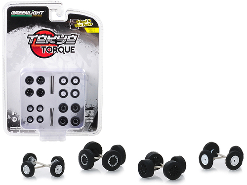 \Tokyo Torque\" Wheels and Tires Multipack Set of 24 pieces \"Wheel &
