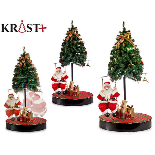 Decorative Figure Father Christmas Carousel Plastic