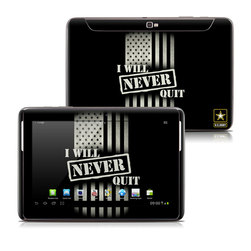 DecalGirl SGN1-NVRQUIT Samsung Galaxy Note 10.1 Skin - Never Quit