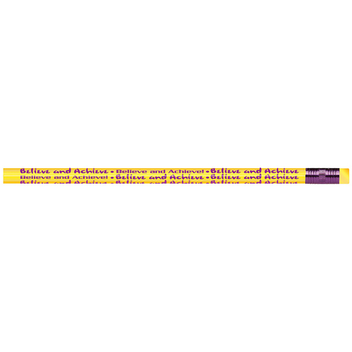 J.R. Moon Pencil JRM52032BBN Believe & Achieve Pencils - 12 Dozen