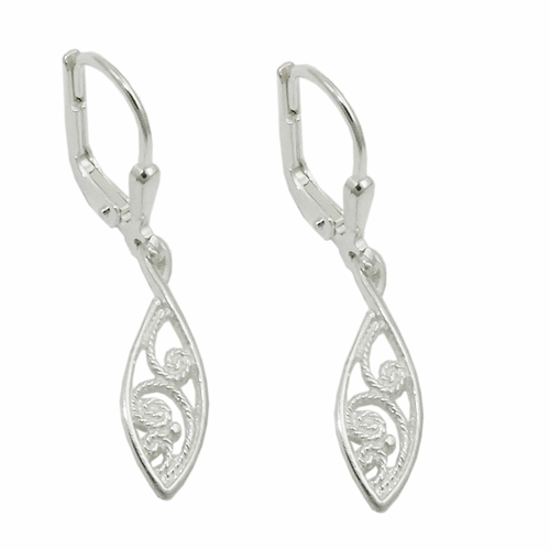 leverback earrings silver 925