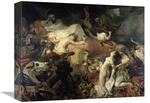 Global Gallery GCS-277377-16-142 16 in. The Death of Sardanapalus Art 