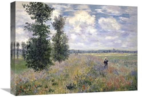 Global Gallery GCS-278718-22-142 22 in. The Poppy Field, Argenteui