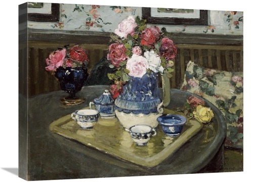 Global Gallery GCS-266210-22-142 22 in. Roses on a Table Art Print - A