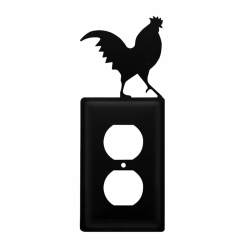 Wrought Iron Rooster Outlet Cover