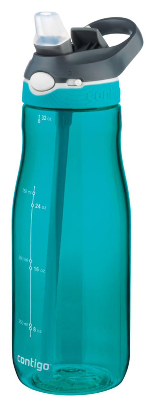 Contigo 6504161 32 oz Blue & Green Plastic Ashland Autospout Water