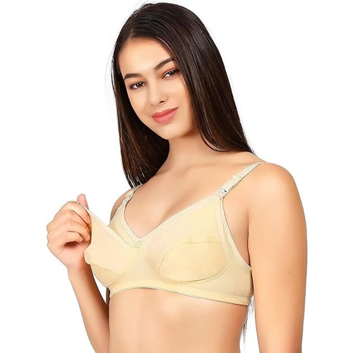 Women's Cotton Hosiery Non Padded Non Wired Maternity/Feeding Bra