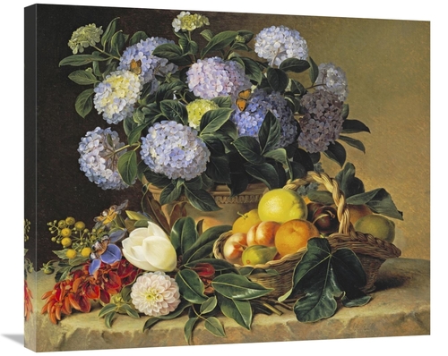 Global Gallery GCS-266629-30-142 30 in. Hydrangea in an Urn Art Print 