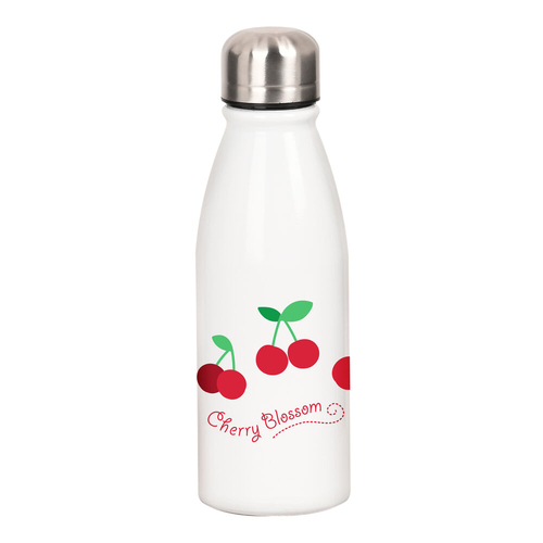 Water bottle Safta Cherry Red White Metal (500 ml)